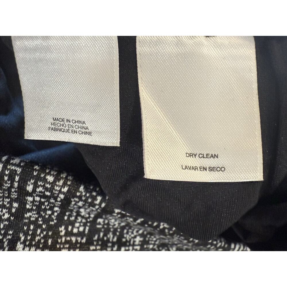 NWT Evan Picone Black Label Pencil Skirt Black White Print Women’s Size XL NEW - Picture 11 of 13
